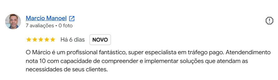 Mensagem de Marcio Manoel