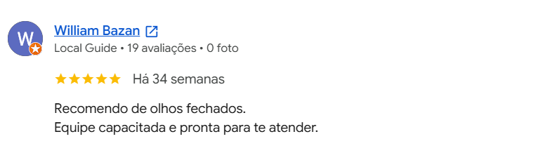 Mensagem de William Bazan